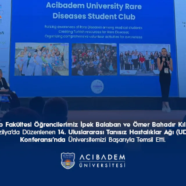 Tıp Fakültesi Öğrencilerimiz, 14. Uluslararası Tanısız Hastalıklar Ağı (UDNI) Konferansı’nda Üniversitemizi Temsil Etti