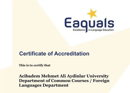 Yabancı Diller Programlarımız 2029’a Kadar Akreditasyon Aldı