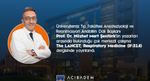 Prof.Dr. Nüzhet Mert Şentürk'ün Makalesi Lancet’te Yayınlandı